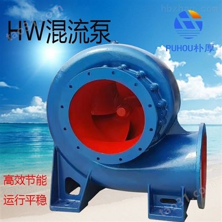 300HW-12单级单吸蜗壳式混流泵