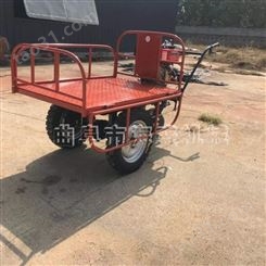 农田果园运输车电动履带装卸车 手推式助力两轮车