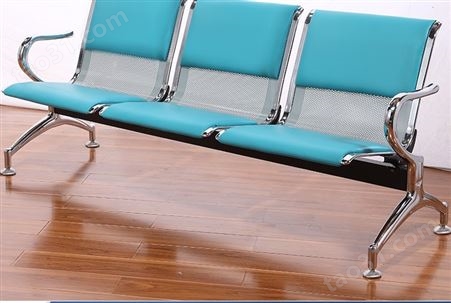 中多浩机场椅三人位排椅不锈钢长椅公共椅输液椅医院椅候诊椅等候椅 3人位带垫