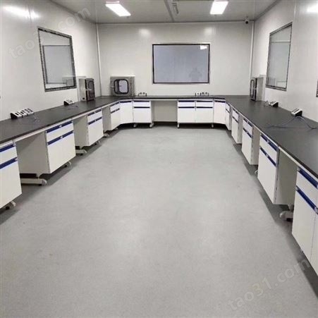 全钢实验台钢木边台柜试验台化验室工作台实验室桌操作台定制