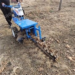 埋电缆链条开沟机 自来水管道挖槽机 果园土地施肥挖沟机