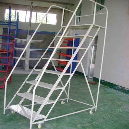 深圳登高梯定做商-鑫金钢供应 3米带护栏登高梯