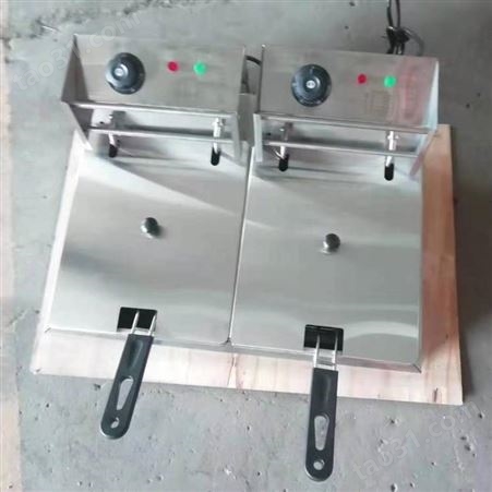 供应圣科带盖子温控设计多功能电炸锅 小型油炸锅