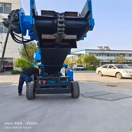 矿山ZWY-60轮式刮板扒渣机实心胶轮耐磨耐扎鸿基质保