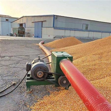 粮站小麦装车抽粮机 输送粮食机器 4寸软管吸粮机