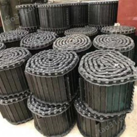 厂家批发煮黑处理不卡屑排屑机专用用输送链板 机床耐腐蚀链板