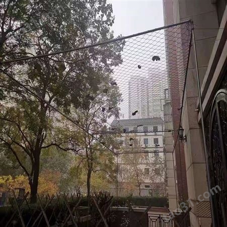 北京动物养殖网不锈钢绳网润宁阳台防坠绳网
