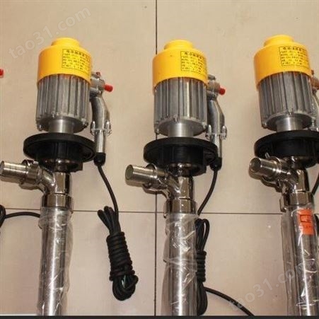 SB-3-1不锈钢防爆插桶泵 手提式电动抽油泵塑料调速庆发供应