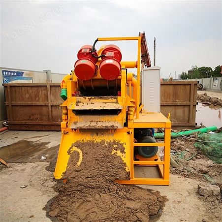 细石回收泥浆分离器 工地洗砂泥污处理过滤设备 打桩泥水分离机