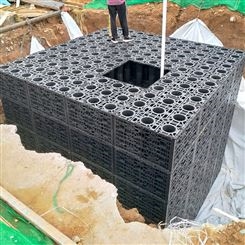 济南起步区海绵城市建设 PP雨水收集池模块搭建 东吴蓄水模块包工包料