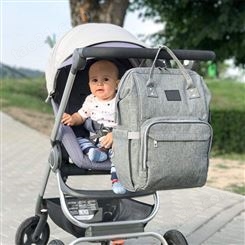 定制便携妈咪包 新款大容量多功能母婴包包外出宝妈双肩背包奶瓶尿布收纳包