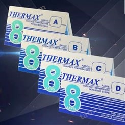 英国THERMAX 温度变色纸感温纸71-110度 8格B 测温贴纸