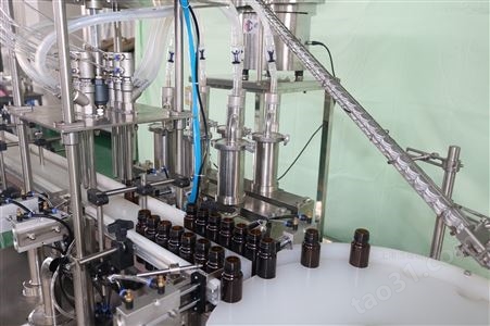 浩超机械有限公司糖浆口服液灌装旋轧盖机