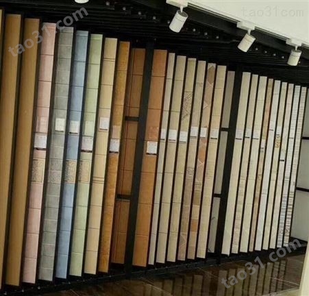 厦门禾有定制瓷砖翻页柜产品展示架展厅效果图设计瓷片木地板石材货架