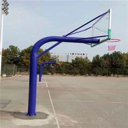 奥雲体育器材制作 玻璃钢篮板 公园广场篮球架 抗冲击力强