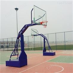 奥雲体育器材定制 户外运动比赛用 地埋式方管篮球架 表面做防腐处理