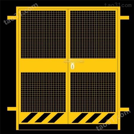 丰臣网业 电梯施工安全门 庆阳施工电梯防护门 施工电梯有几道防护门