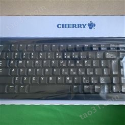 樱桃键盘CHERRY G84-4400LUBUS-2 /06超薄轨迹球键盘黑色紧凑型
