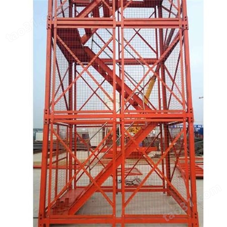 聚力 安全梯笼  施工地铁建筑安全梯笼 型挂网式安全爬梯 辽宁安全梯笼 加工定制