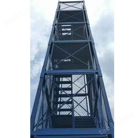 生产  安全箱式梯笼 组合框架式安全梯笼 新款安全爬梯梯笼 加重型梯笼 德阳安全梯笼