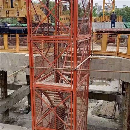 施工梯笼销售价格 建筑安全爬梯 基坑施工用 